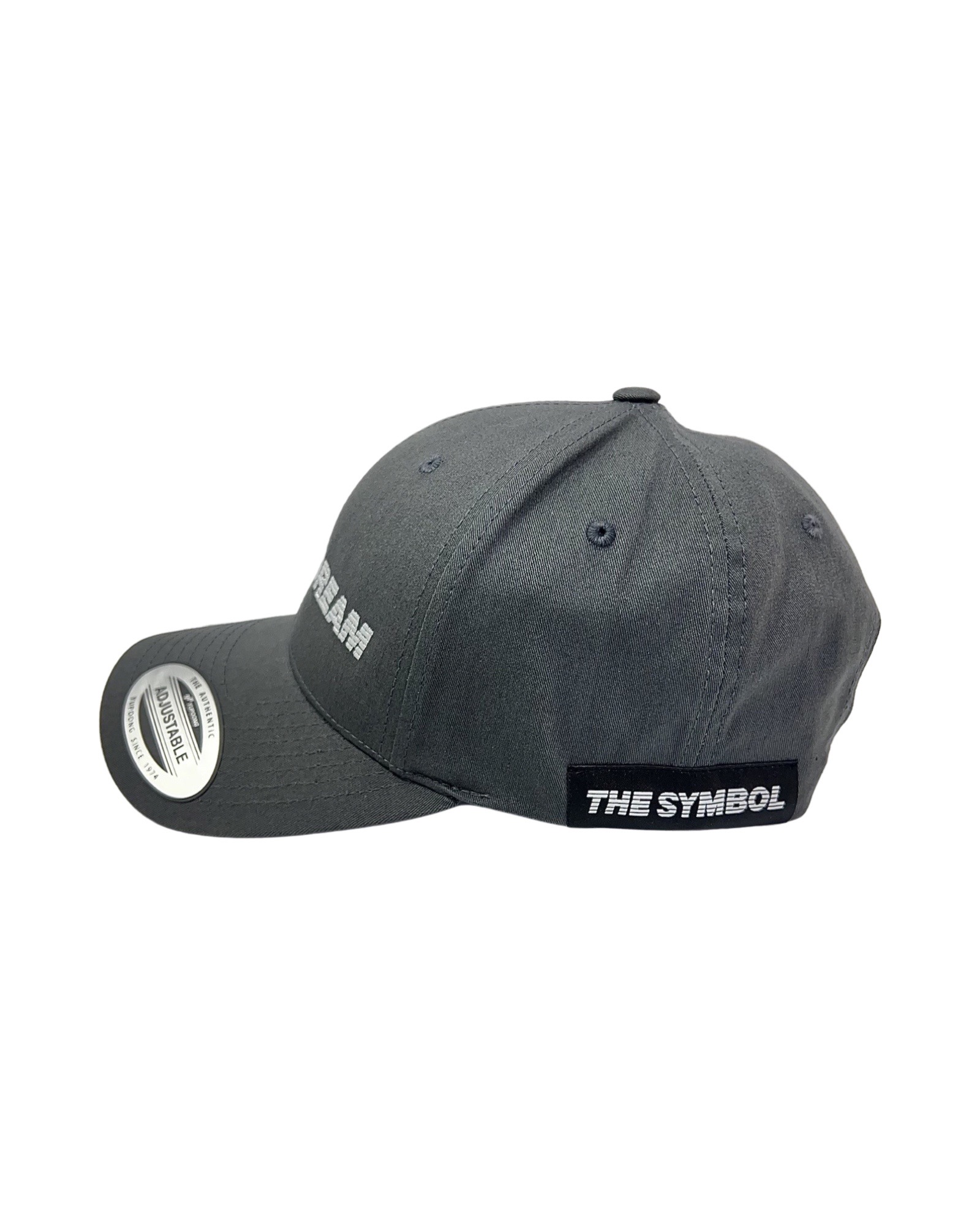 THE SYMBOL Dare To Dream Embroidery Baseball Cap Charcoal/Silver