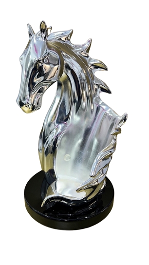 Silver Plated Horse Head Wine Holder