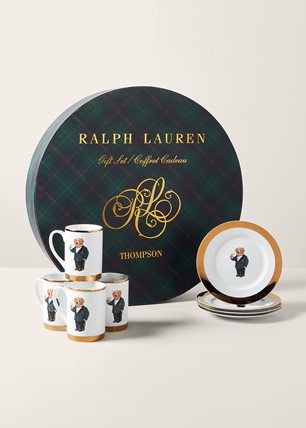 Ralph Lauren Thompson Plates & Mugs Gift Set