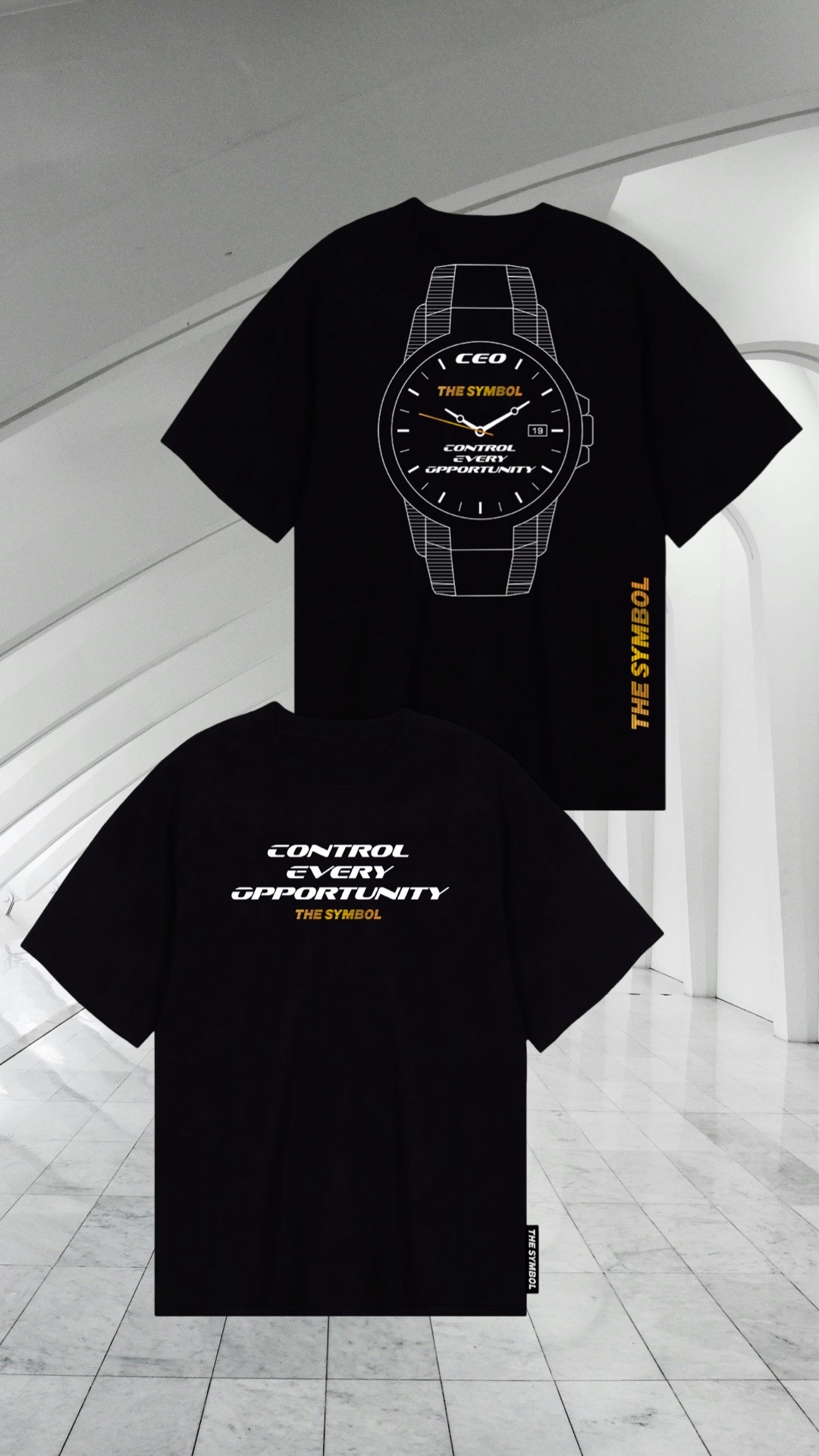 THE SYMBOL CEO Oversized T Shirt Black