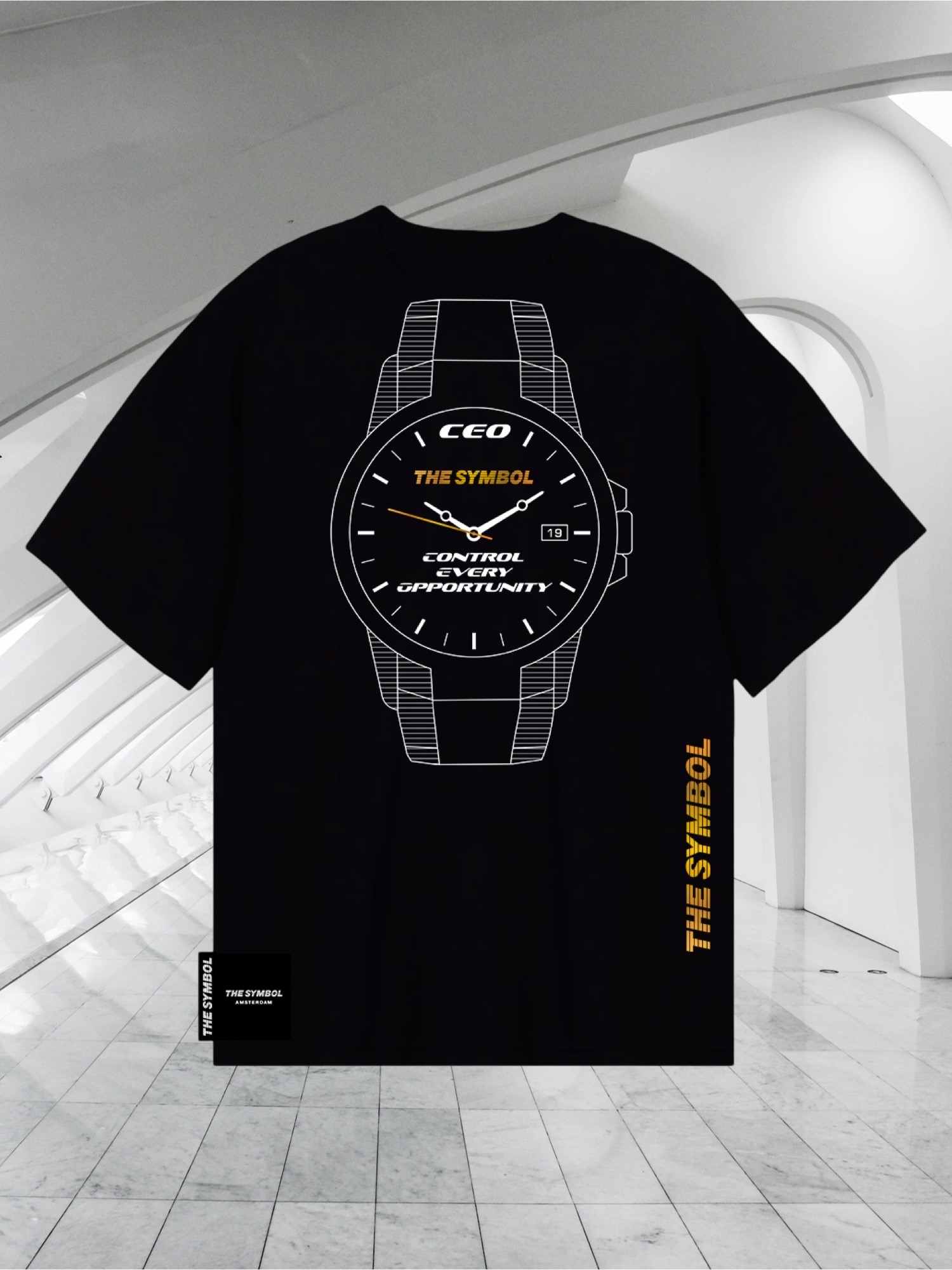THE SYMBOL CEO Oversized T Shirt Black