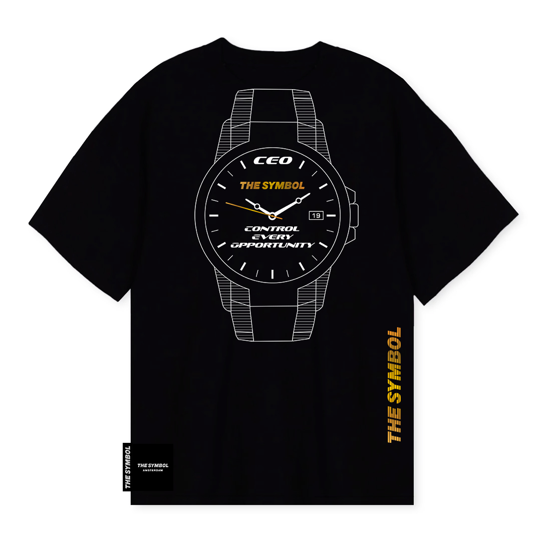 THE SYMBOL CEO Oversized T Shirt Black