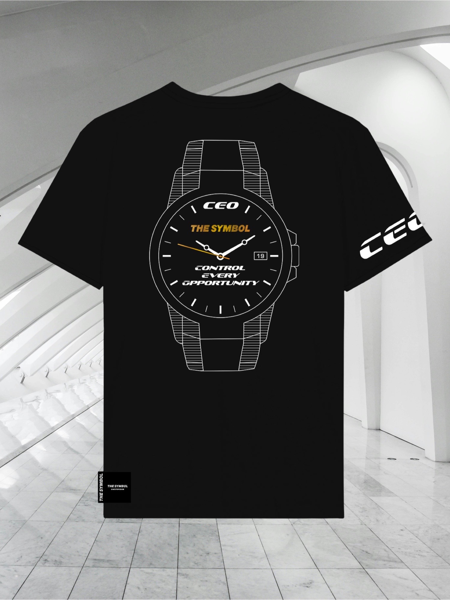 THE SYMBOL CEO Regular Fit T Shirt Black