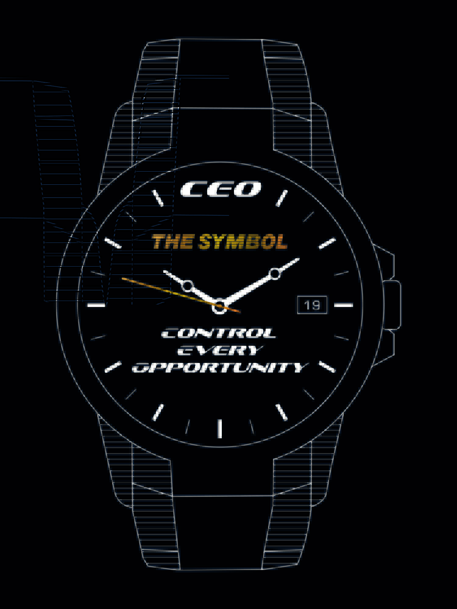 THE SYMBOL CEO Oversized T Shirt Black