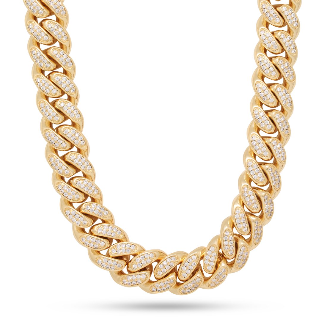 King Ice 14k Gold Plated 18mm Miami Cuban Link Chain CHX14102 20"