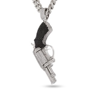 King Ice White Gold Plated .38 Necklace NKX14451