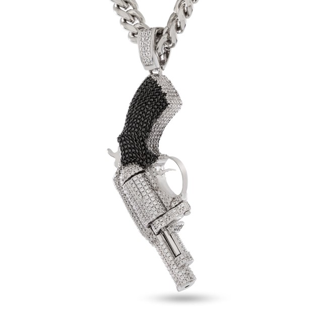 King Ice White Gold Plated .38 Necklace NKX14451