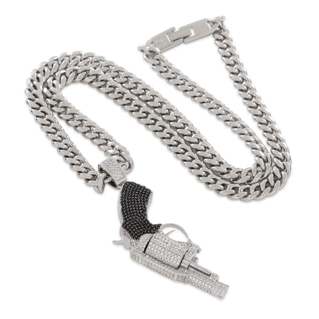 King Ice White Gold Plated .38 Necklace NKX14451