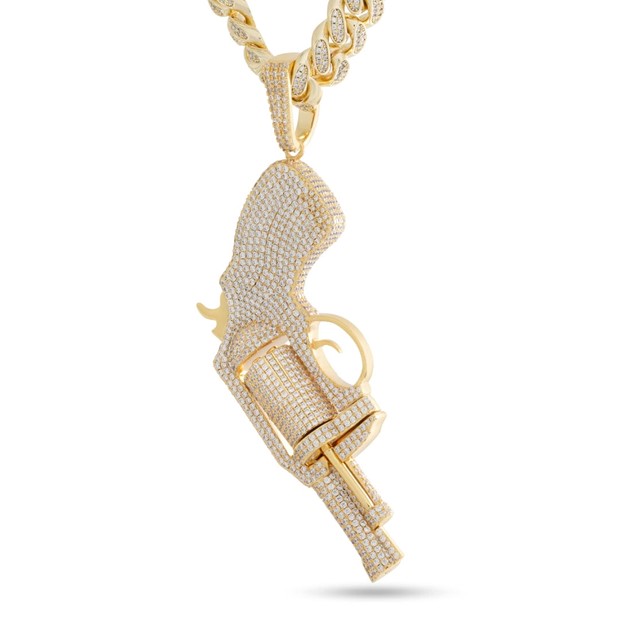 King Ice 14k Gold Plated XL .38 Necklace NKX14556