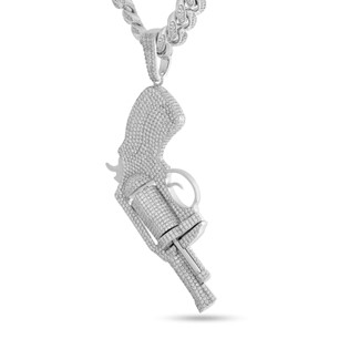 King Ice White Gold Plated XL .38 Necklace NKX14556
