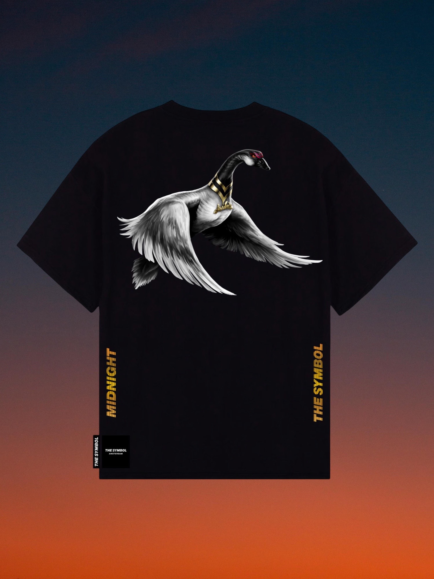 THE SYMBOL Midnight Oversized T Shirt Black