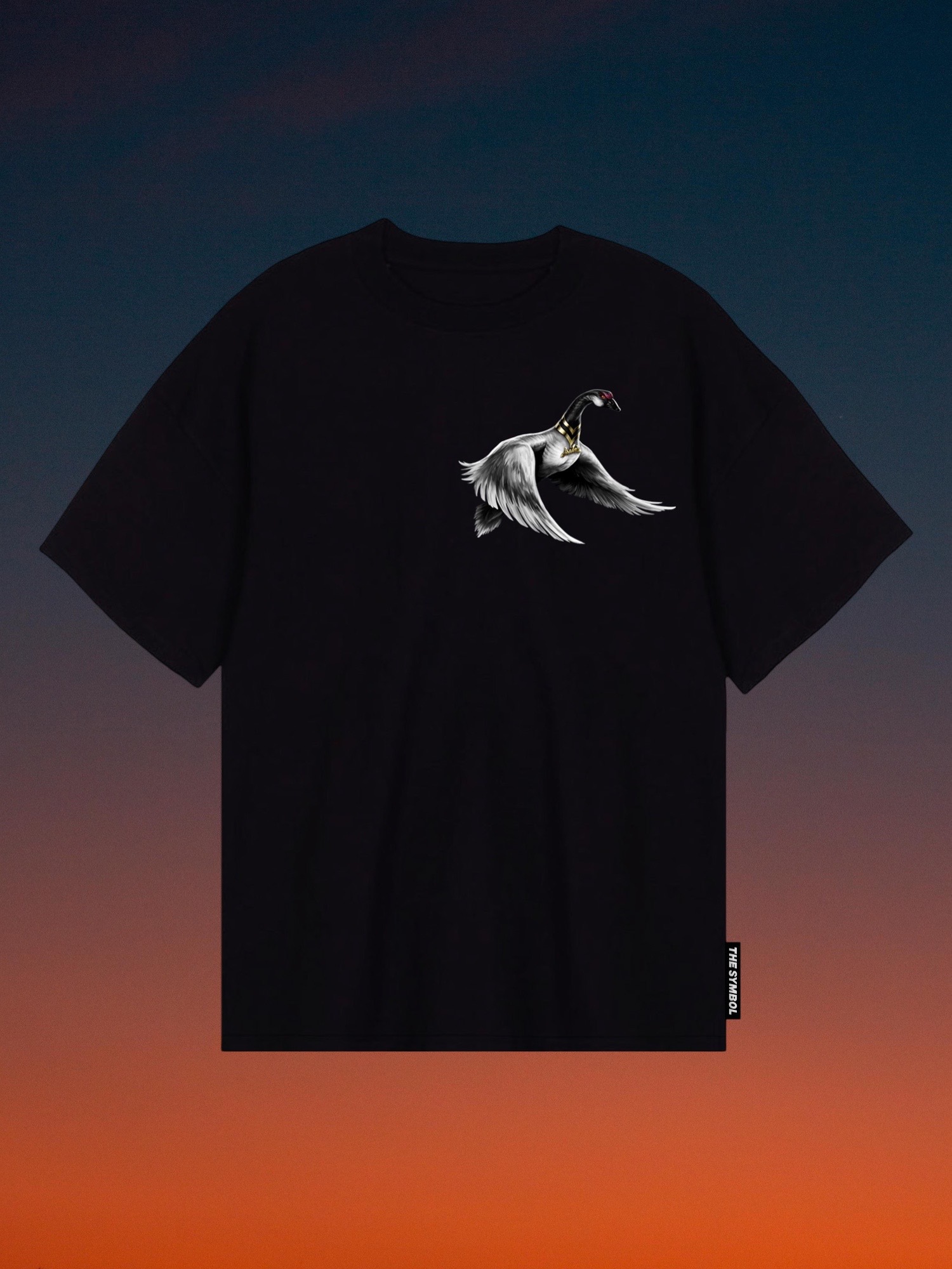 THE SYMBOL Midnight Oversized T Shirt Black