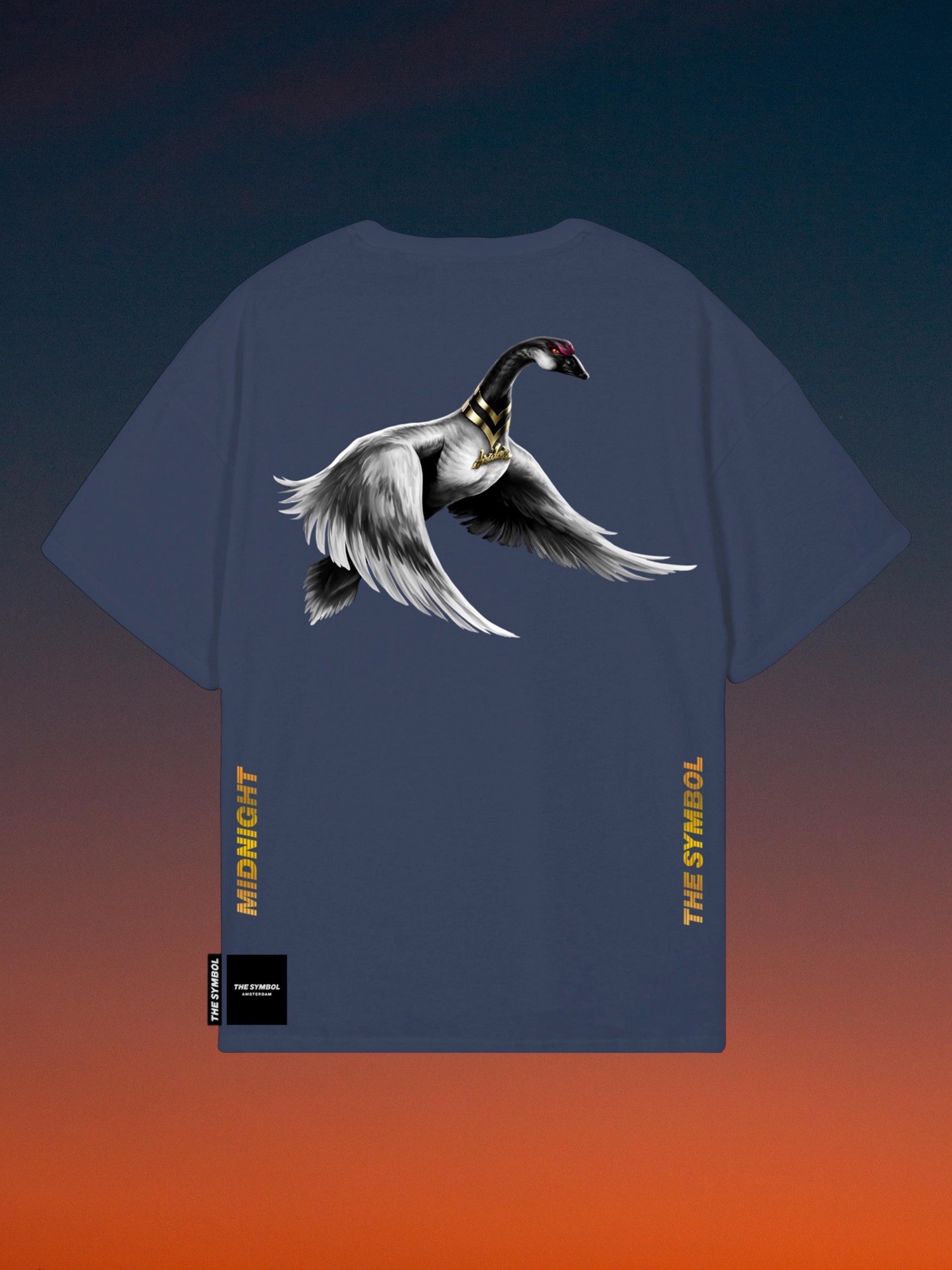 THE SYMBOL Midnight Oversized T Shirt Navy