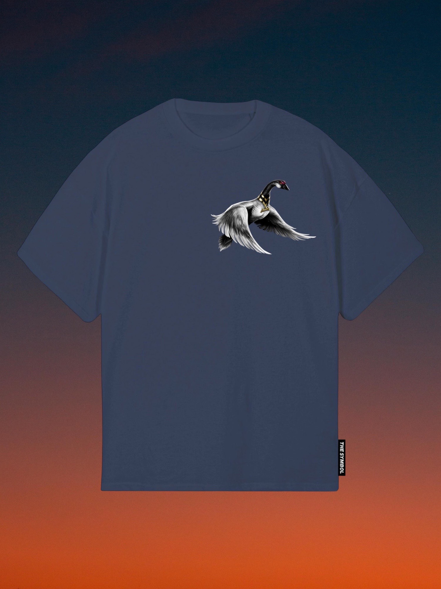 THE SYMBOL Midnight Oversized T Shirt Navy