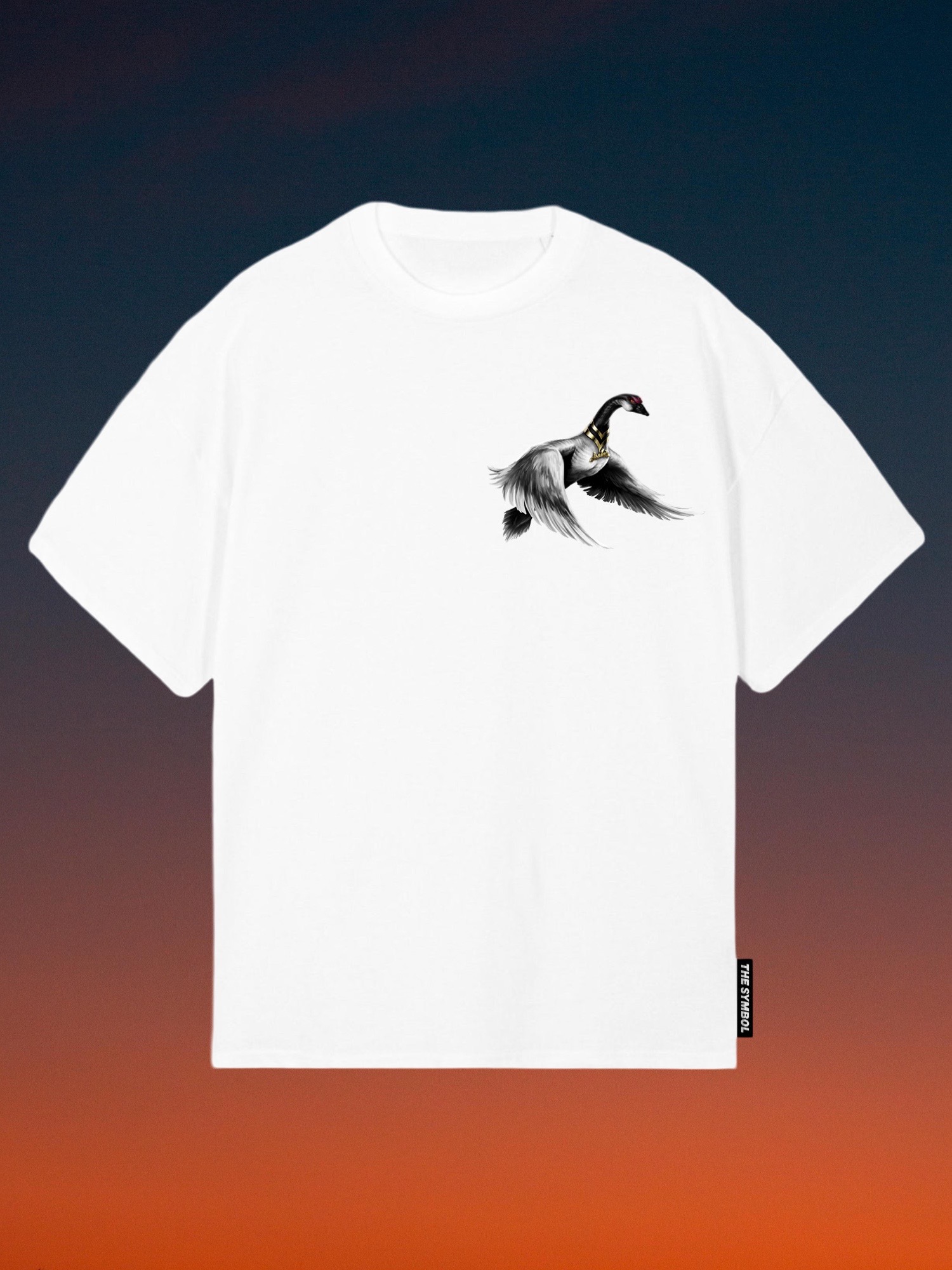 THE SYMBOL Midnight Oversized T Shirt White