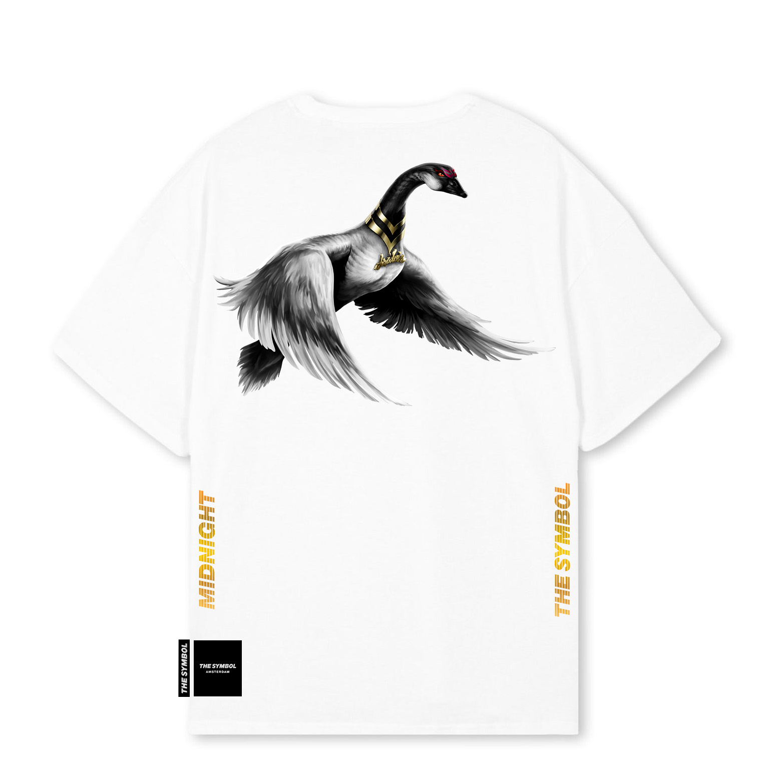 THE SYMBOL Midnight Oversized T Shirt White