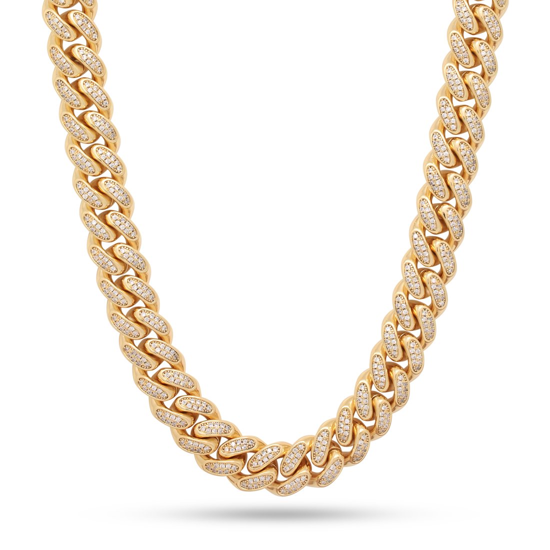 King Ice 15mm 14k Gold Plated Miami Cuban Link Chain CHX14101 18"