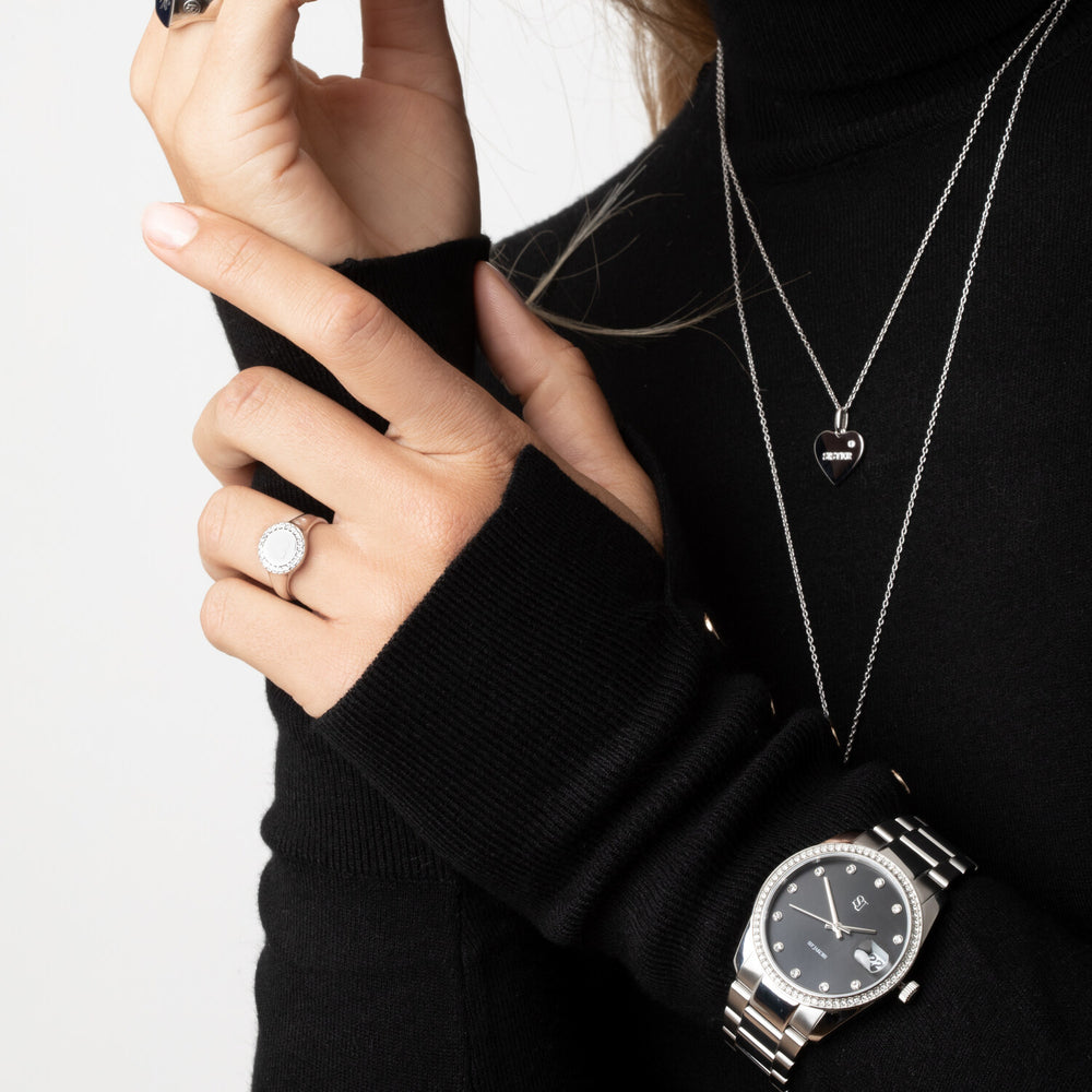 SIF Jakobs Sterling Silver Follina Piccolo Ring R11577-CZ