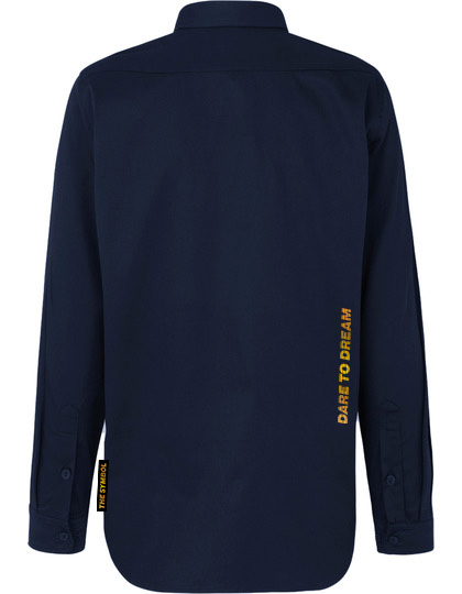 THE SYMBOL Heritage Twill Buttoned Shirt Navy