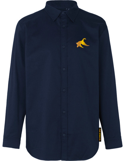 THE SYMBOL Heritage Twill Buttoned Shirt Navy