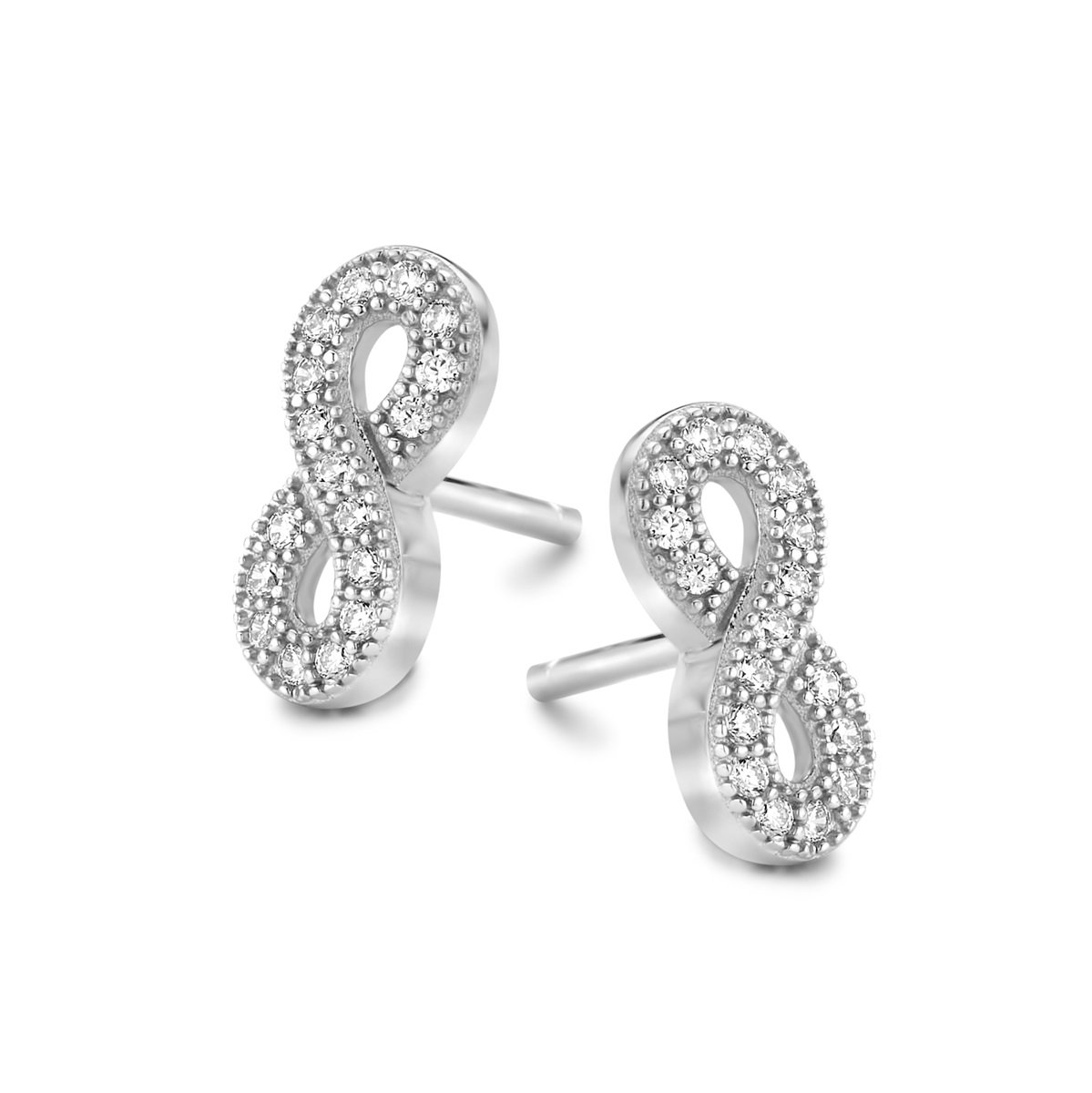 Garonne Sterling Silver Eternity Earrings 9NB-0441
