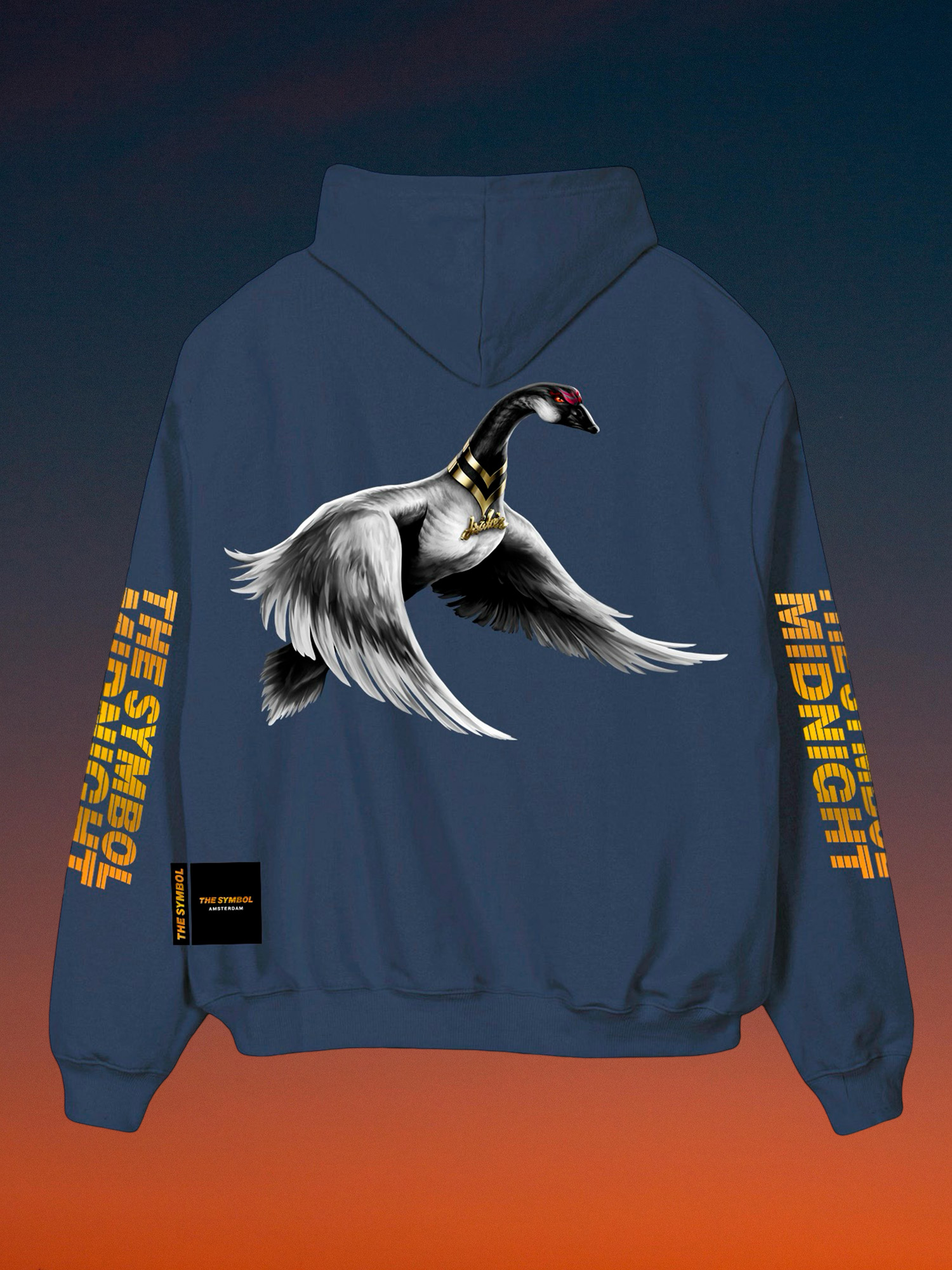 THE SYMBOL Midnight Oversized Hoodie Navy