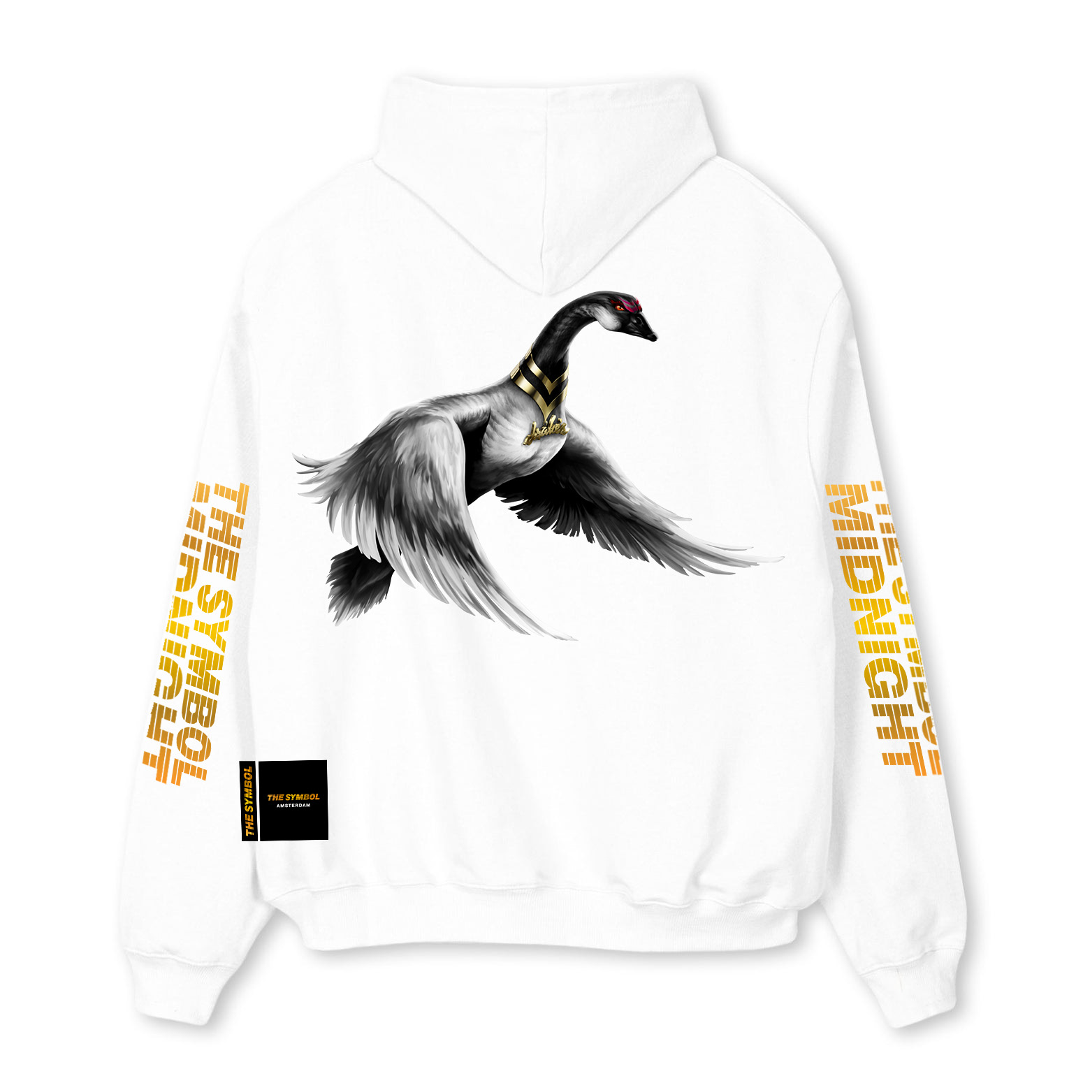 THE SYMBOL Midnight Oversized Hoodie White