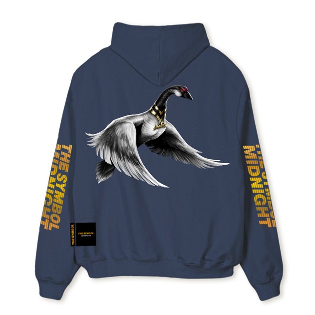 THE SYMBOL Midnight Oversized Hoodie Navy
