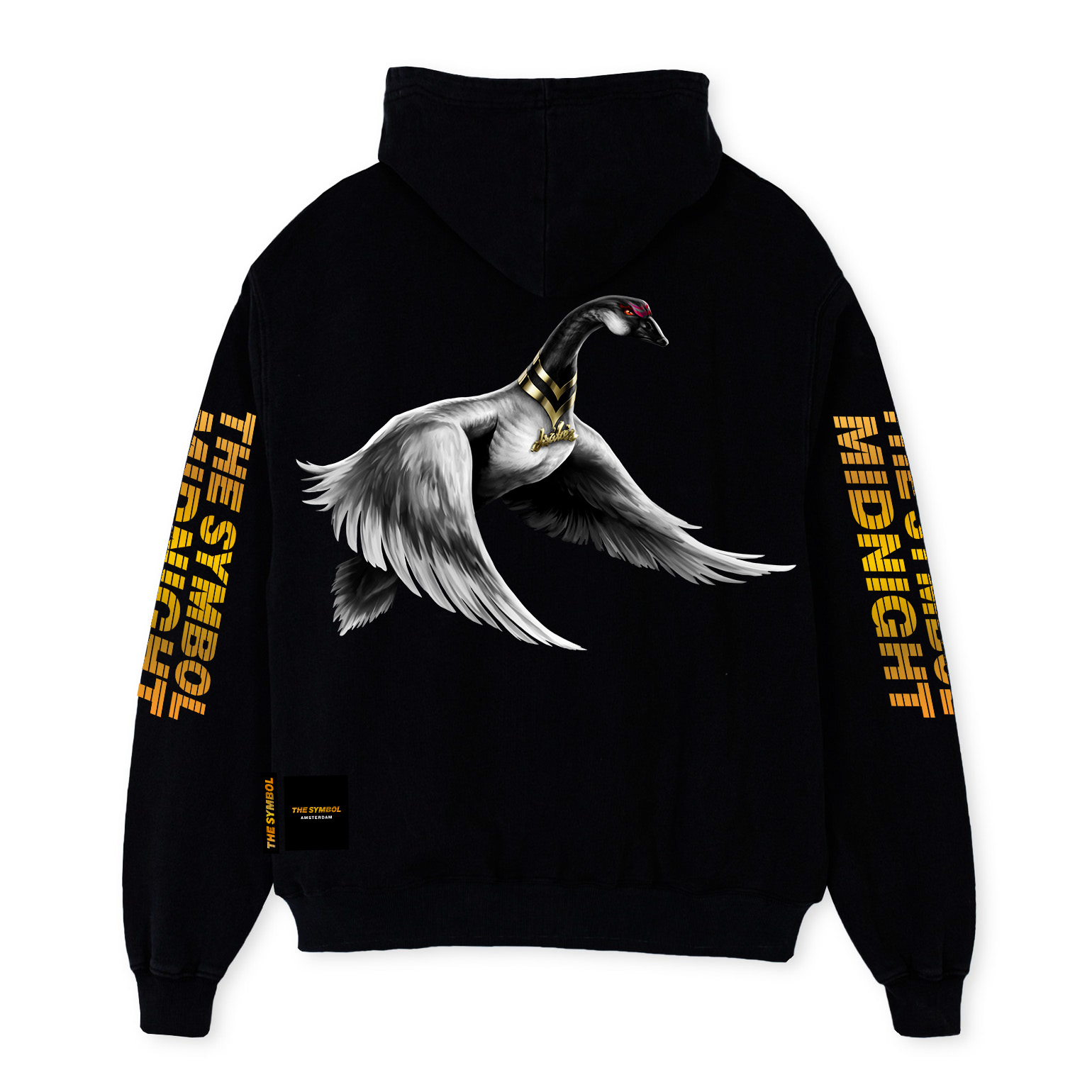 THE SYMBOL Midnight Oversized Hoodie Black