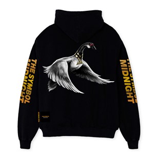 THE SYMBOL Midnight Oversized Hoodie Black