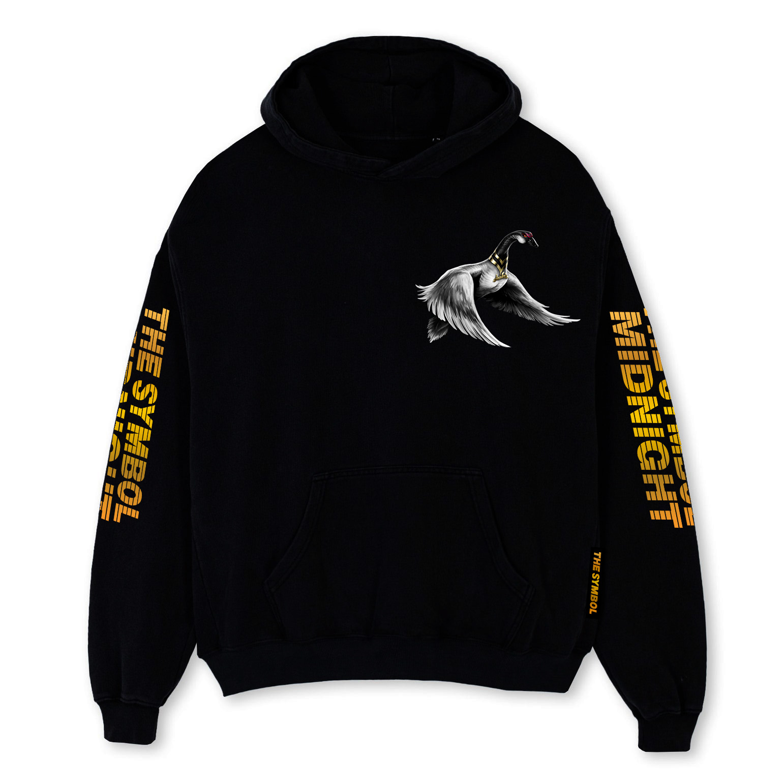 THE SYMBOL Midnight Oversized Hoodie Black