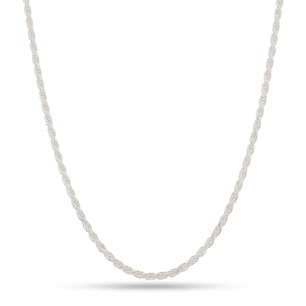 King Ice Italian Sterling Silver Rope Chain CHS15002 3mm 22"