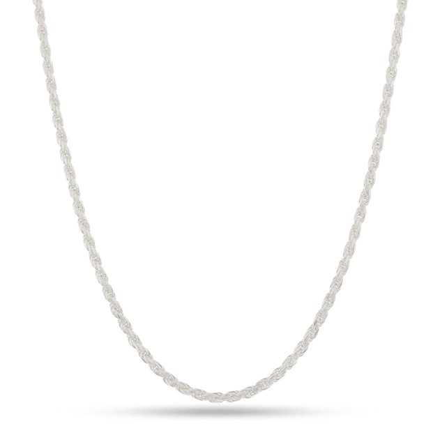 King Ice Italian Sterling Silver Rope Chain CHS15002 3mm 22"