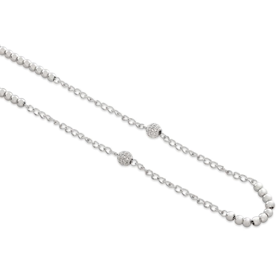 King Ice White Plated Our Father Rosary Chain NKX14538