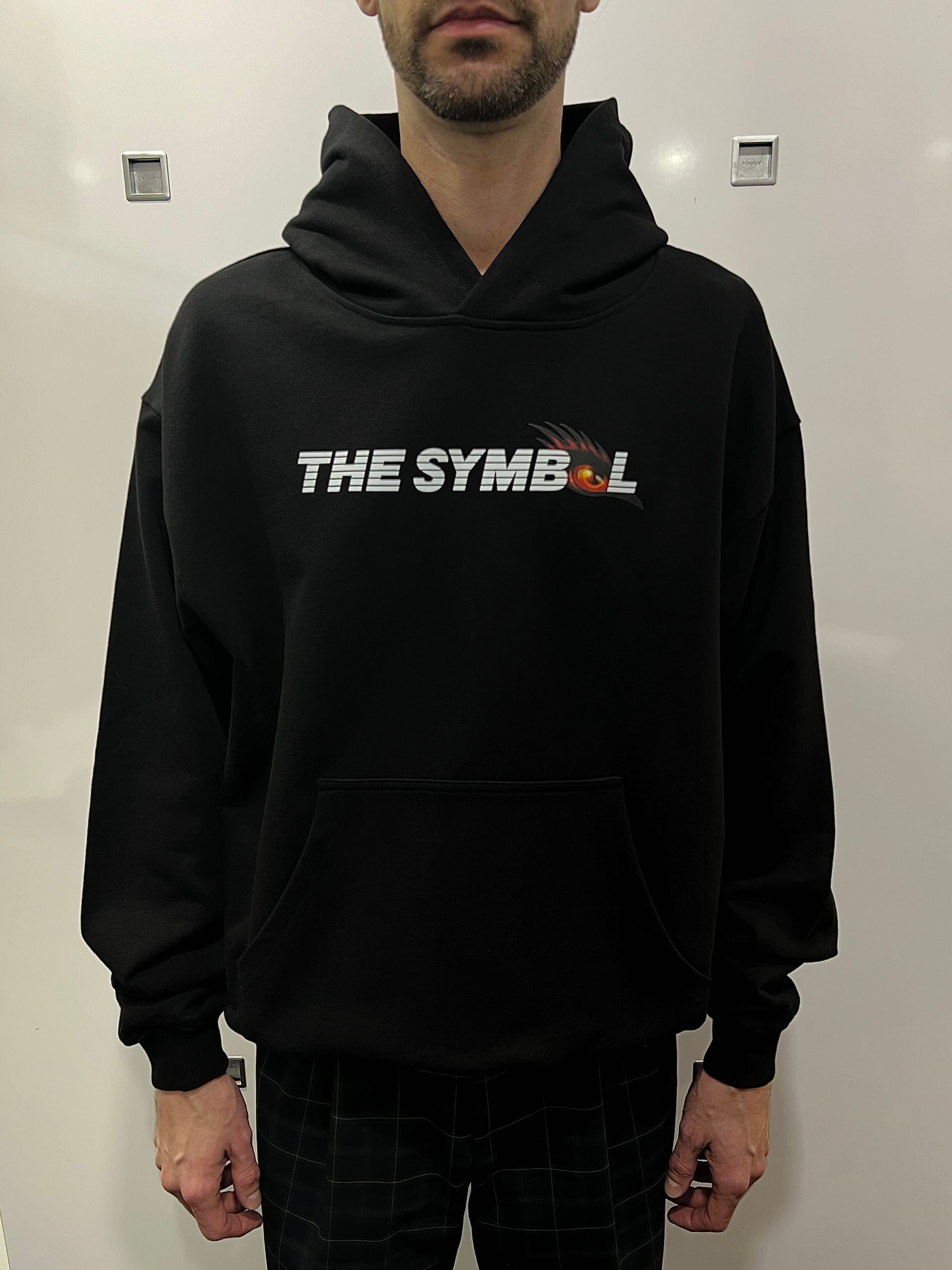 THE SYMBOL Dare To Dream Oversized Hoodie Black