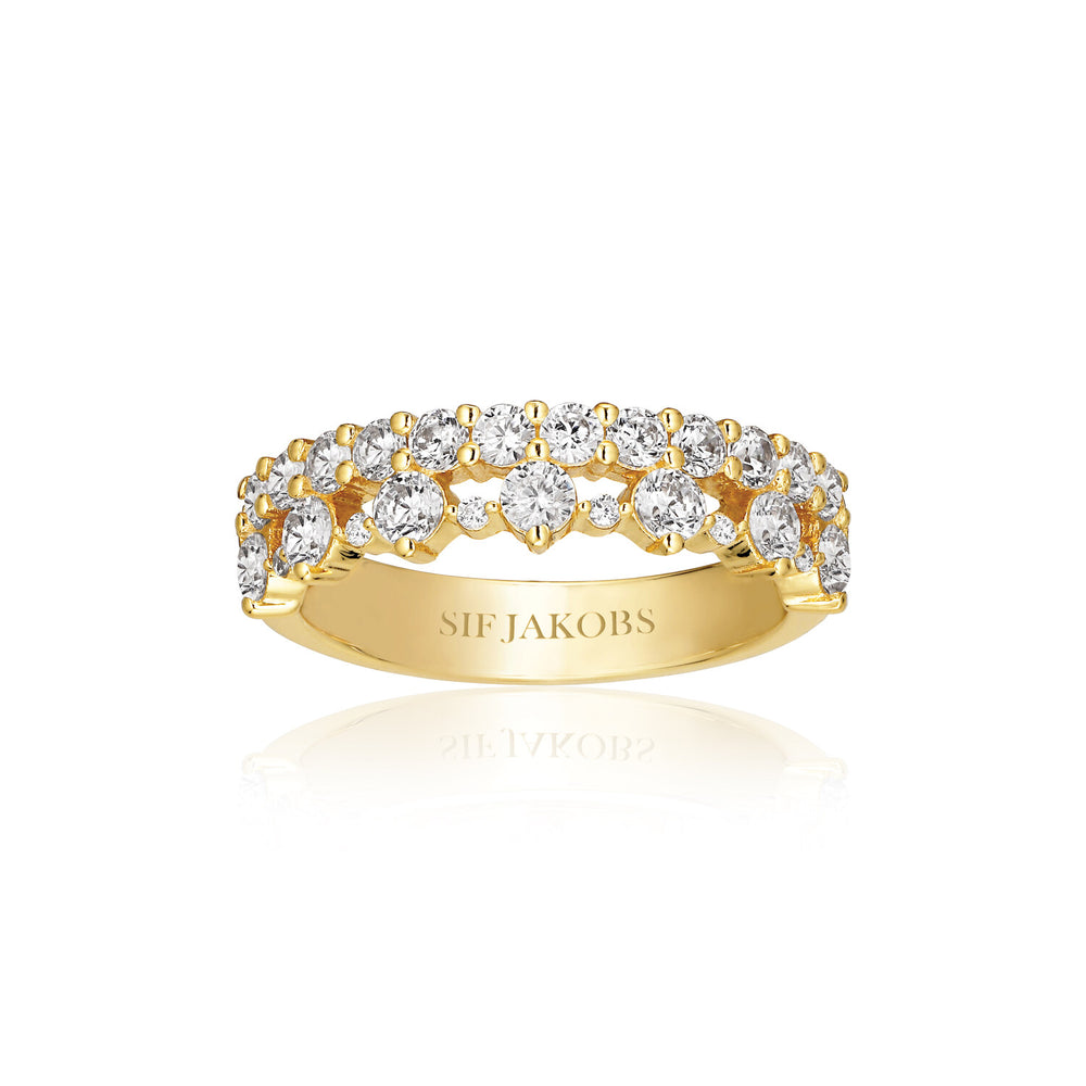 Sif Jakobs Livingo 14k Gold Plated Ring R2367-CZ-YG