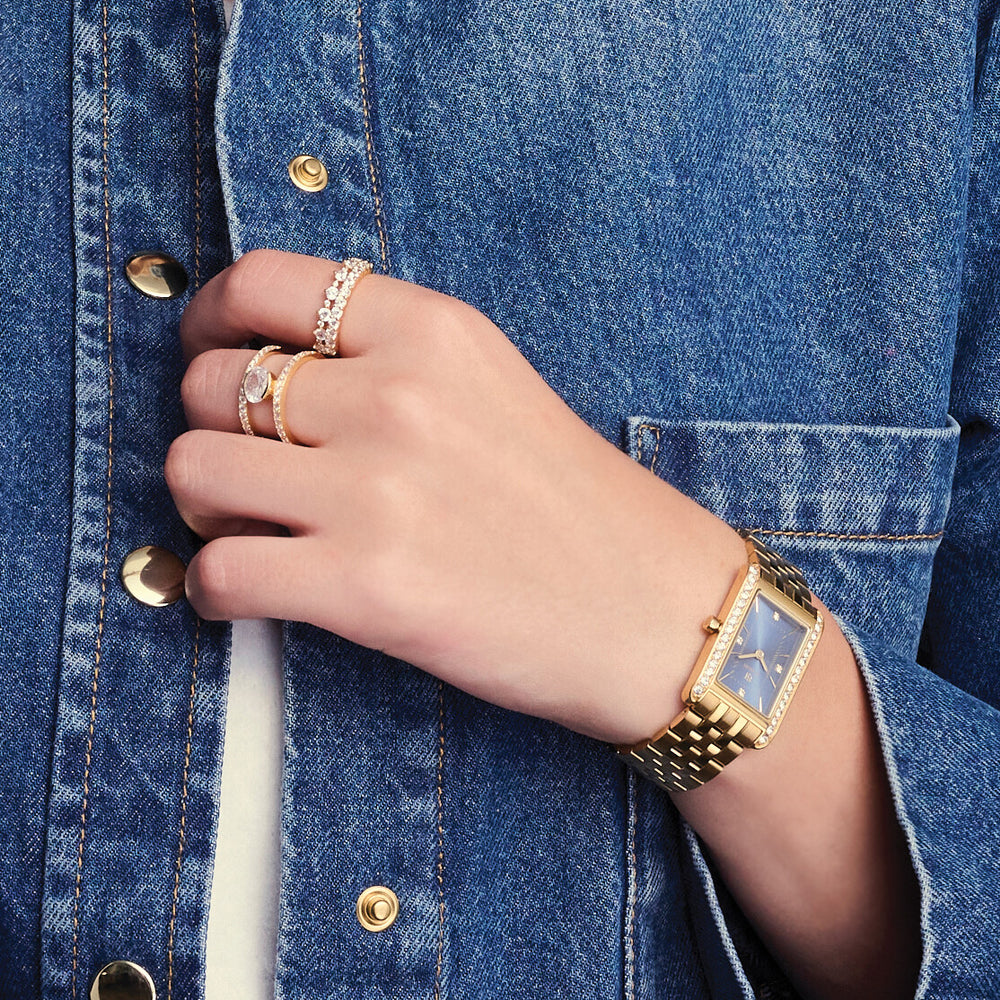 Sif Jakobs Livingo 14k Gold Plated Ring R2367-CZ-YG