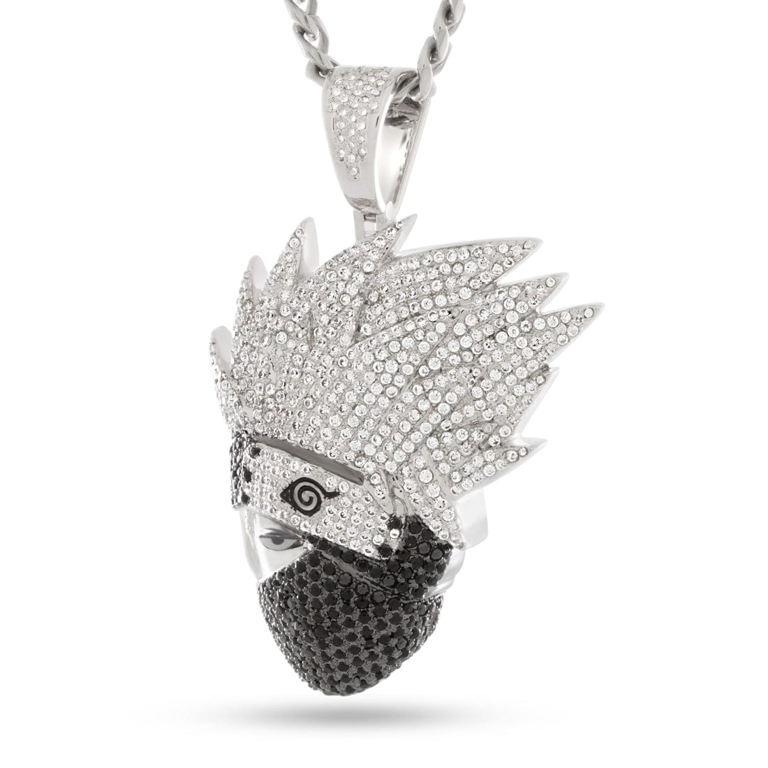 King Ice White Gold Plated Naruto Kakashi Necklace NKX14510