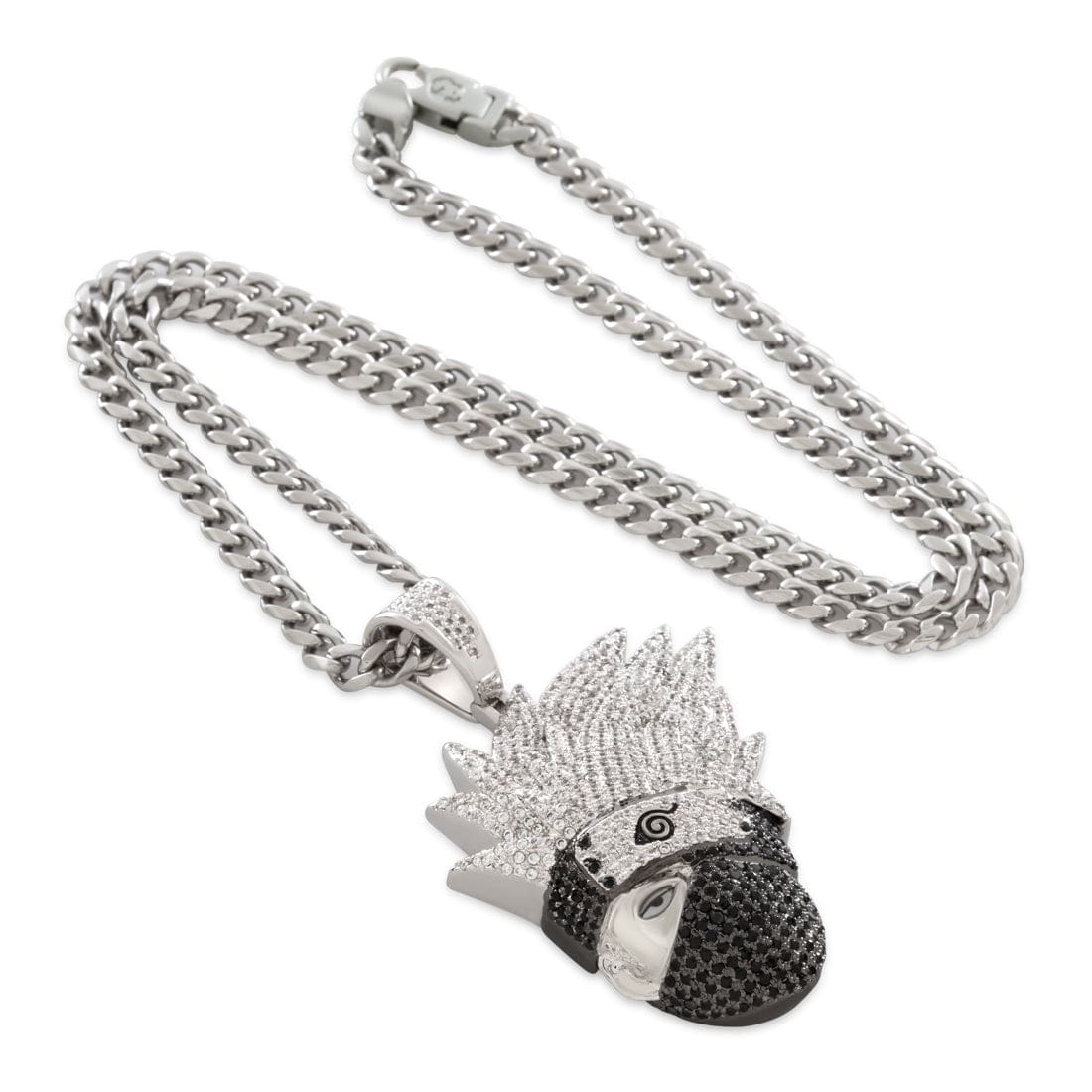 King Ice White Gold Plated Naruto Kakashi Necklace NKX14510