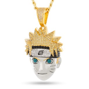 King Ice 14k Gold Plated Naruto Necklace NKX14513