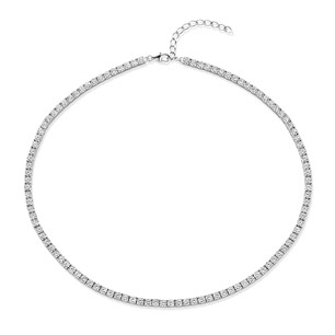 Garonne Sterling Silver Tennis Chain 3mm x 45cm 9NB-1304