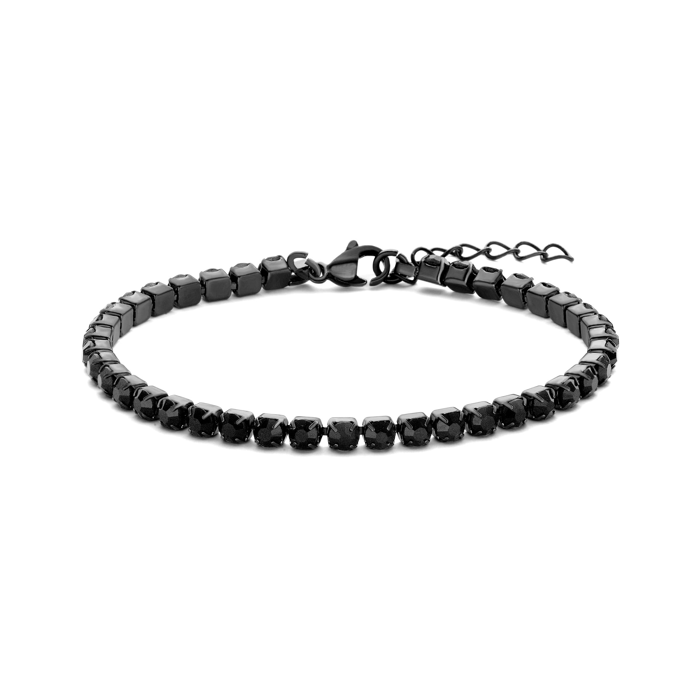 Frank 1987 Steel Vintage Look Tennis Bracelet 4cm 7FB-0653