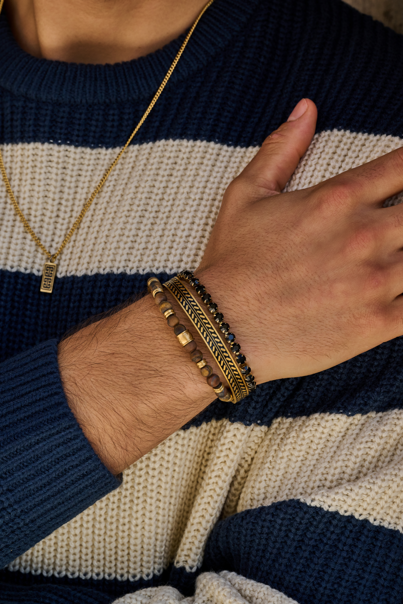 Frank 1987 Steel Vintage Look Tennis Bracelet 5mm 7FB-0656