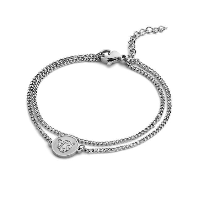 CO88 Stainless Steel Cheetah Bracelet 16,5+3cm 8CB-90687