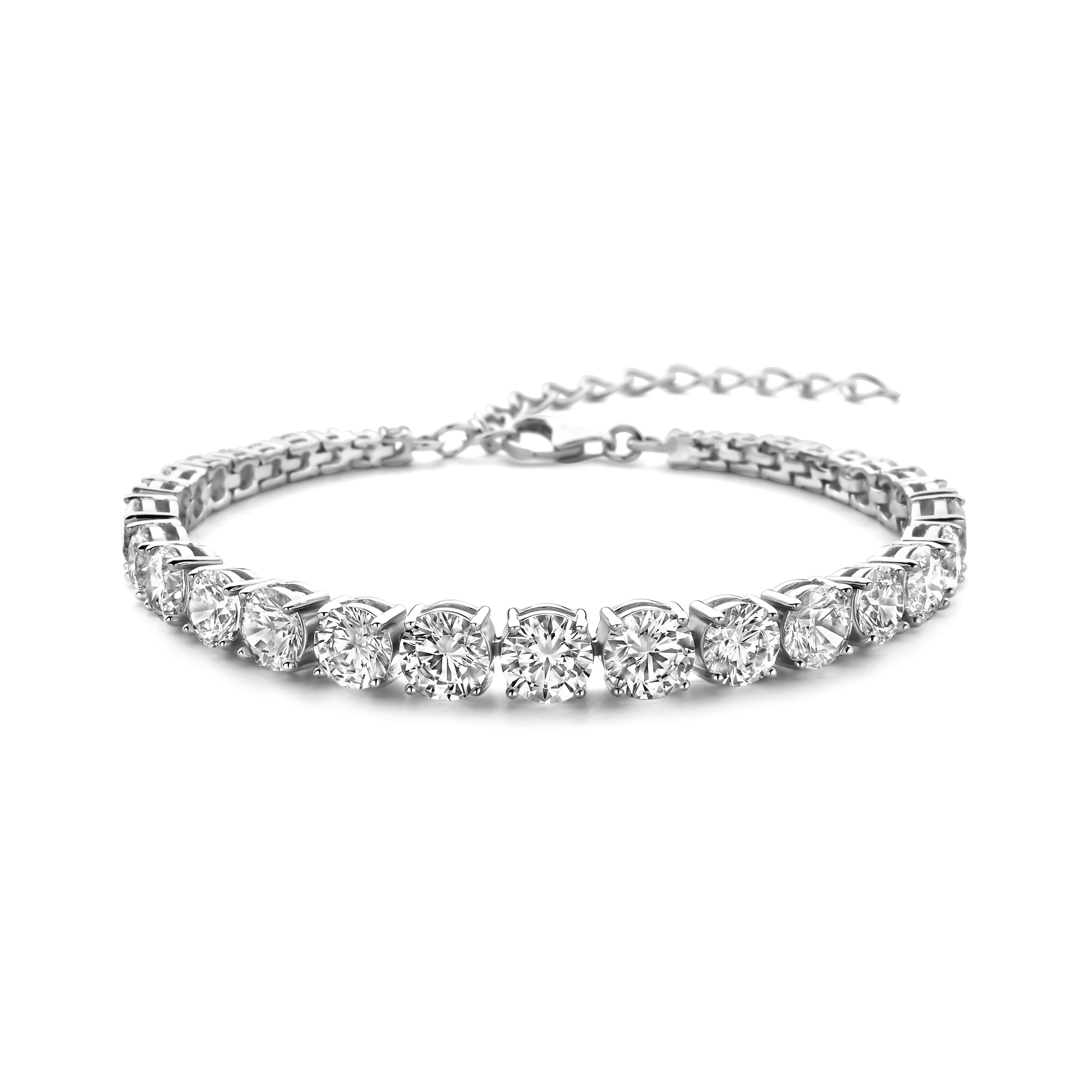 Garonne Sterling Silver Tennis Bracelet 7mm 9NB-1301