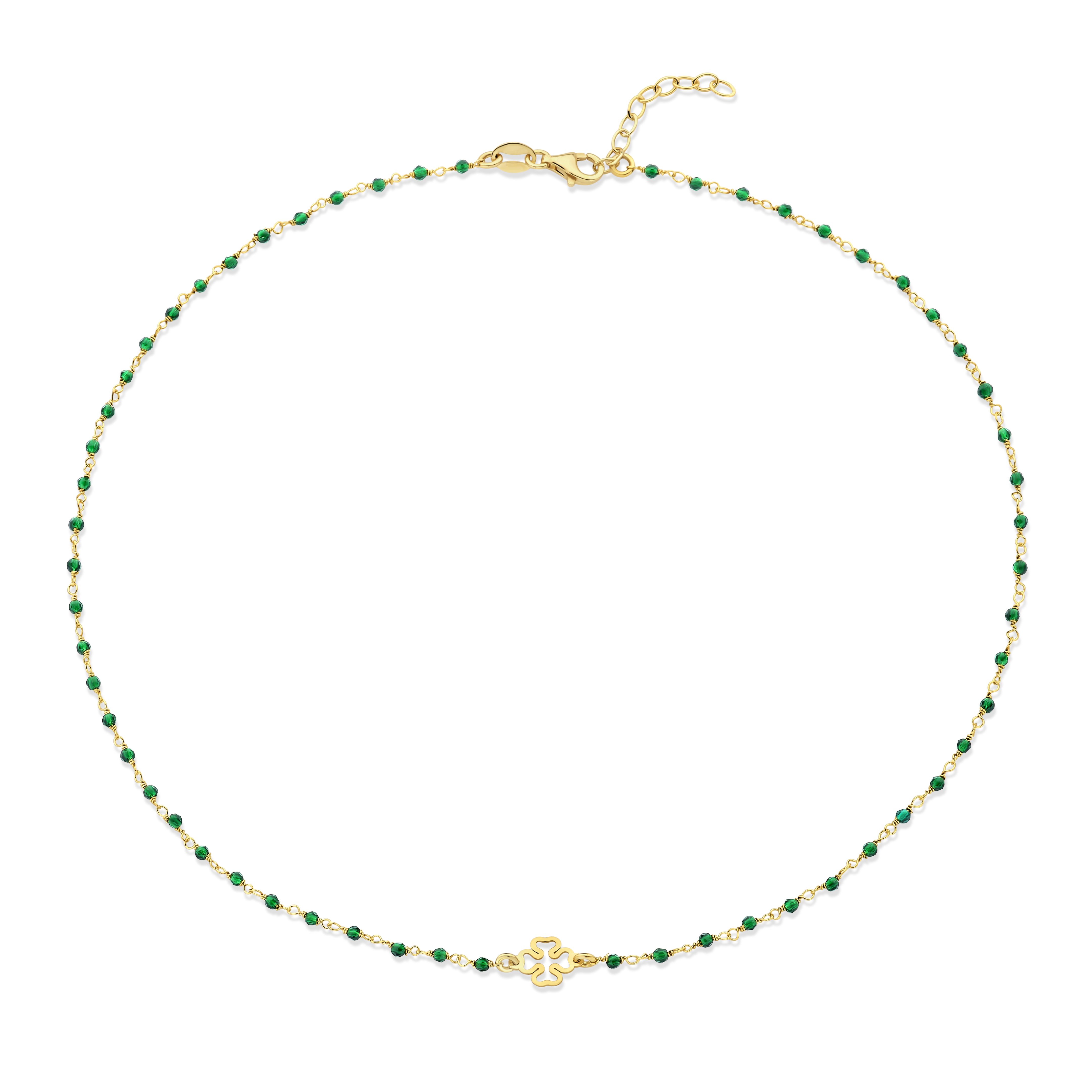 Garonne Sterling 14k Gold Plated Necklace 9NB-1338