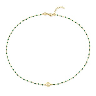 Garonne Sterling 14k Gold Plated Necklace 9NB-1338