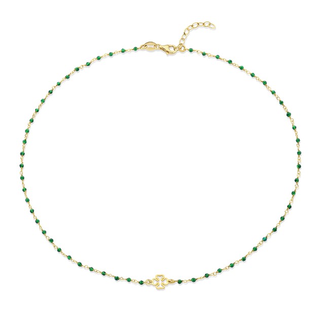 Garonne Sterling 14k Gold Plated Necklace 9NB-1338