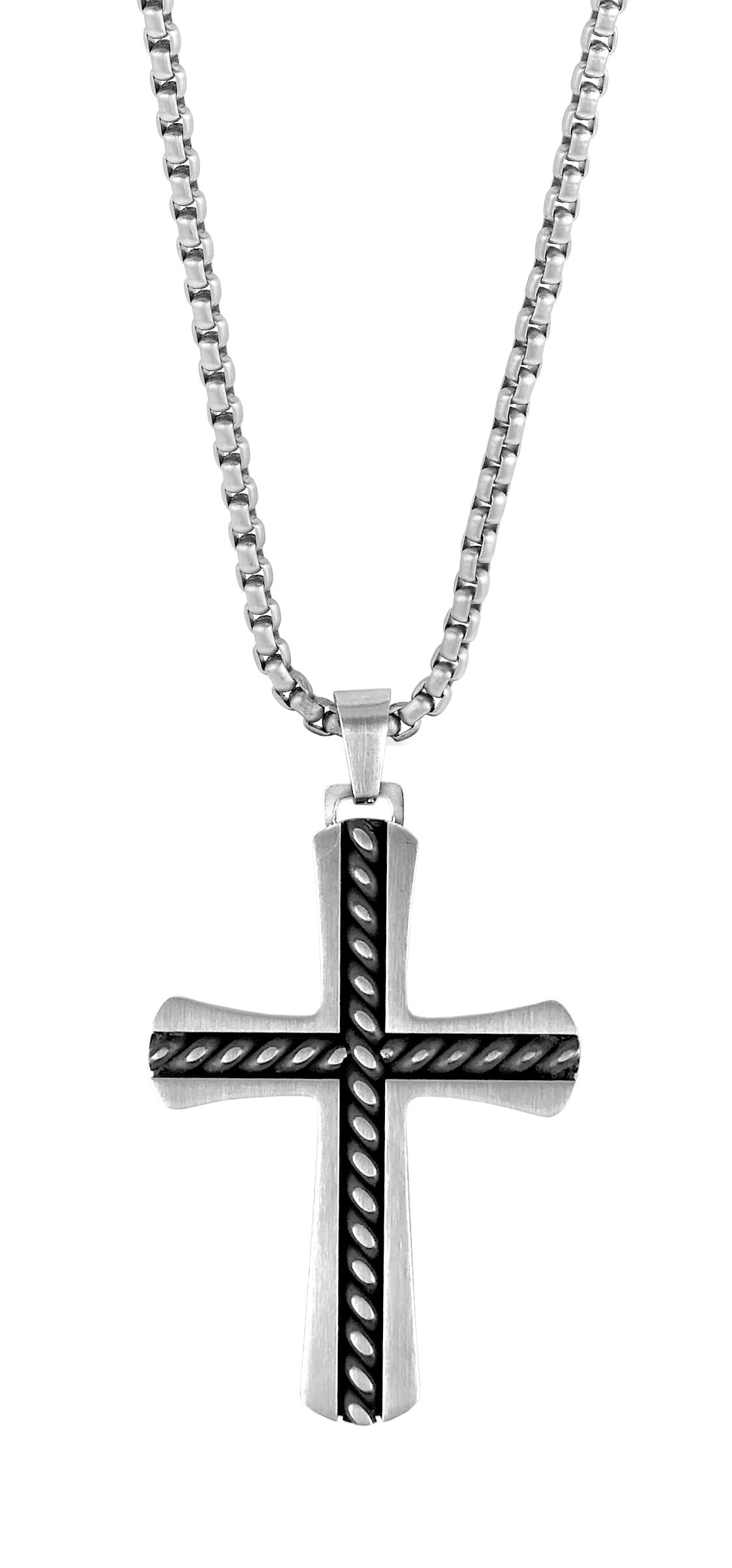 Frank 1967 Stainless Steel Cross Necklace 7FN-0034