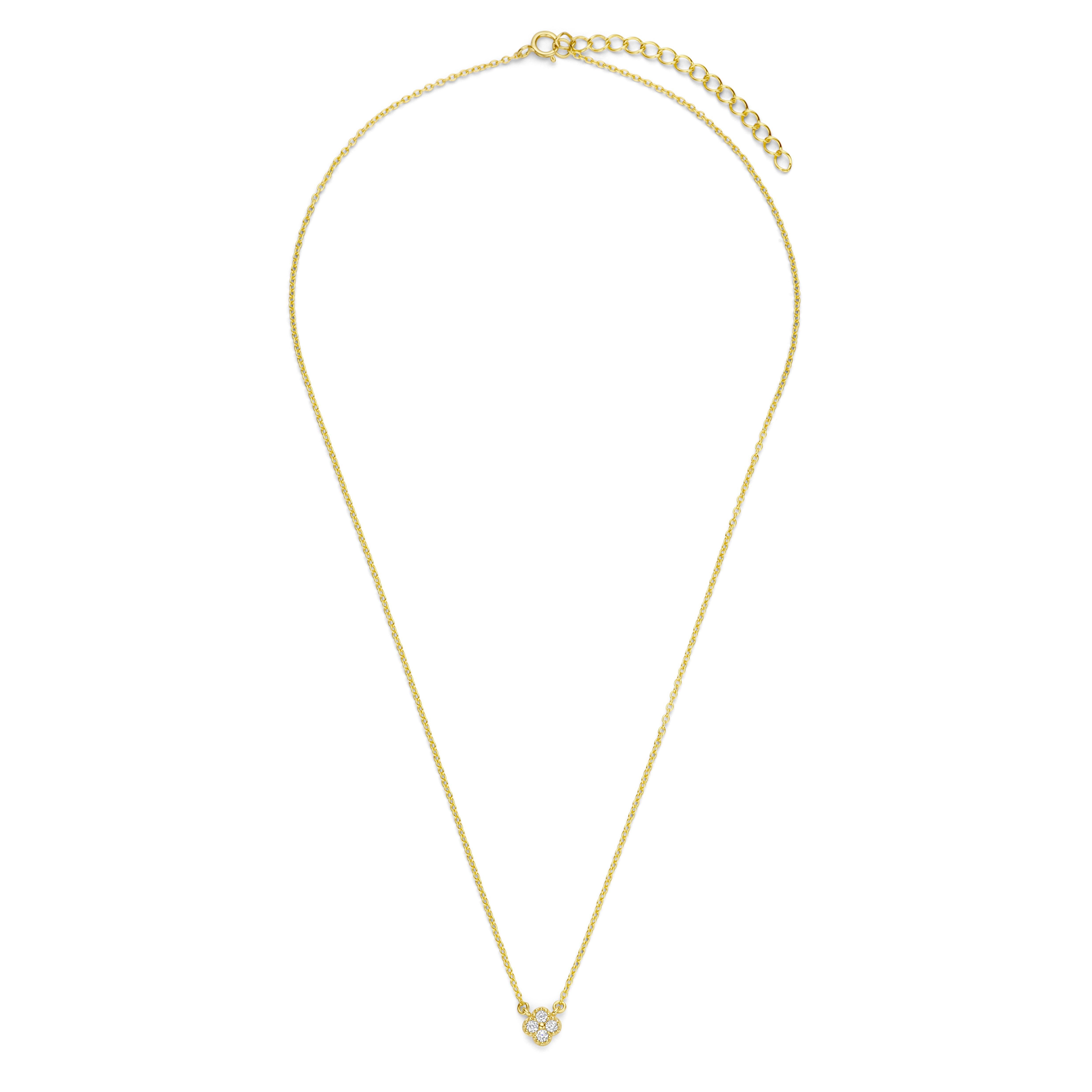 New Bling 14k Gold Plated Necklace 9NB-1586-Y